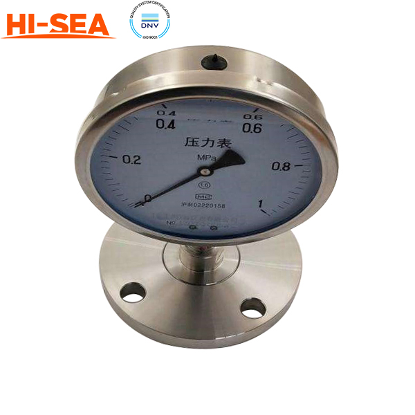 Marine Diaphragm Sealed Pressure Gauge 